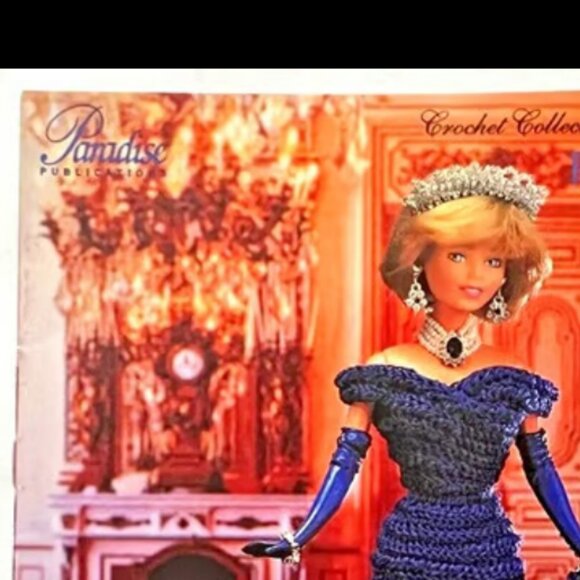 Princess Diana 1985 White House Dance Dress, Volume 56 Crochet Booklet - Picture 3 of 3